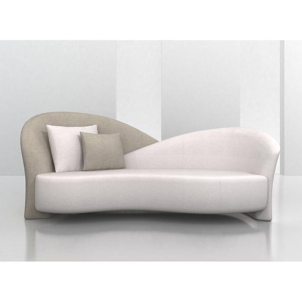 Sofa Modern
 Designer overlapping backed sofa made in the USA