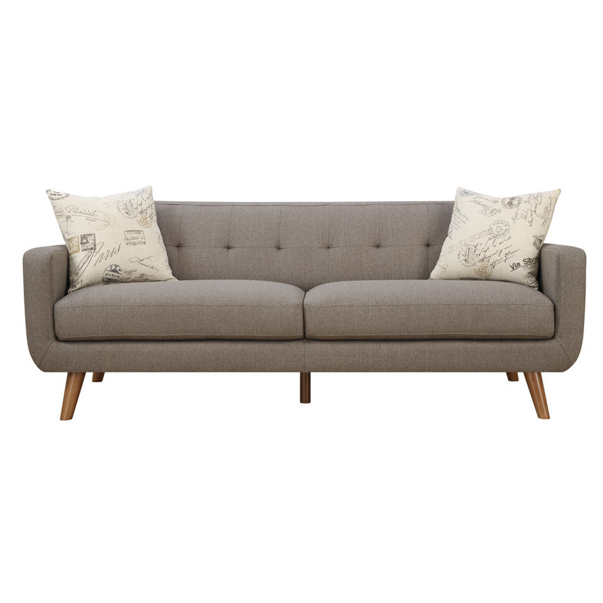 Sofa Modern
 Latitude Run Mid Century Modern Sofa with accent pillows