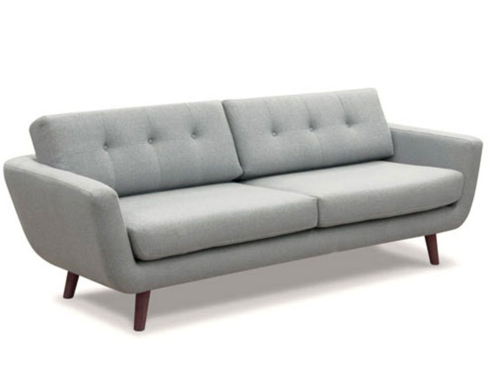 Sofa Retro
 Retro Sofa Kingsley 3 Sitzer grau massivum