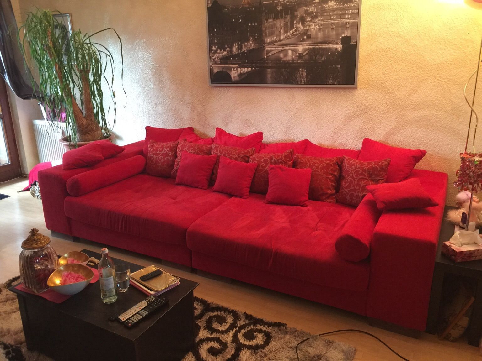 Sofa Rot
 Gebraucht Big Sofa rot 310x140cm in Schwandorf um €