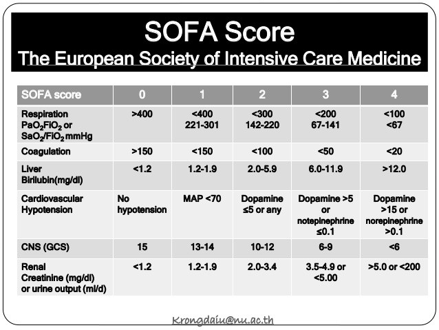 Sofa Score
 Sofa Score Pancreatitis Aguda