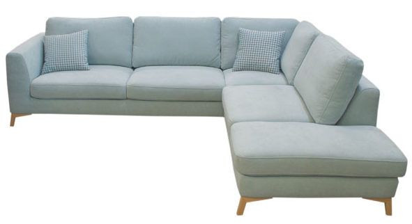 Sofa Skandinavisches Design
 Ecksofa im skandinavischen Stil mit Kissen