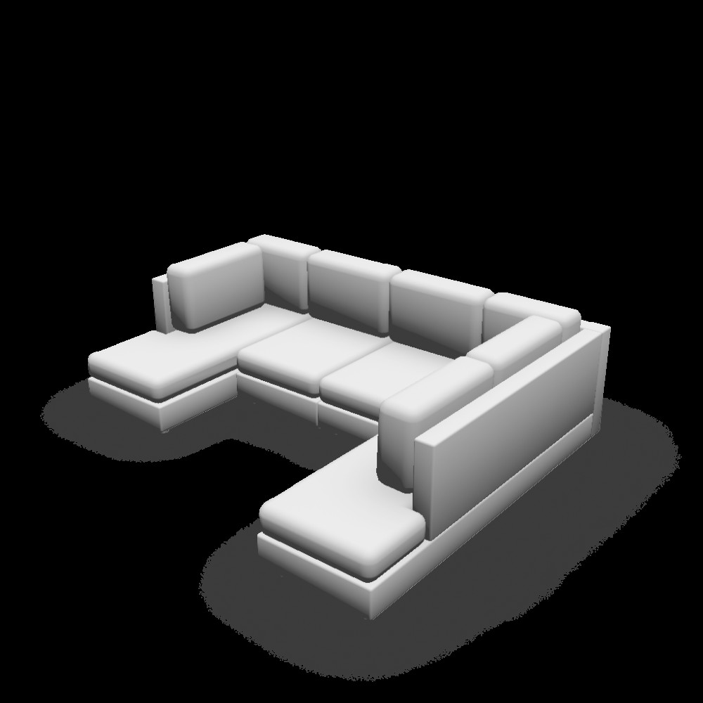 Sofa U Form
 U Form sofa Design and Decorate Your Room in 3D