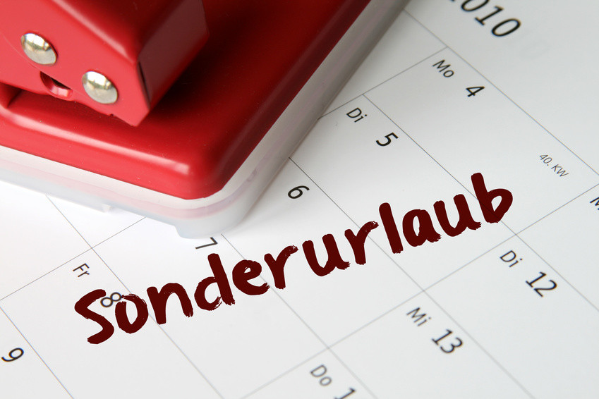 Sonderurlaub Hochzeit Geschwister
 Sonderurlaub bei Todesfall