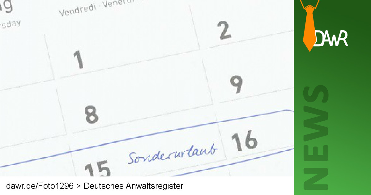 Sonderurlaub Hochzeit Geschwister
 Sonderurlaub Hochzeit Geschwister