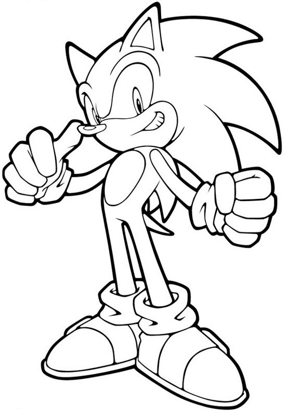 Sonic Ausmalbilder
 Ausmalbilder Sonic bild Ich bin Sonic