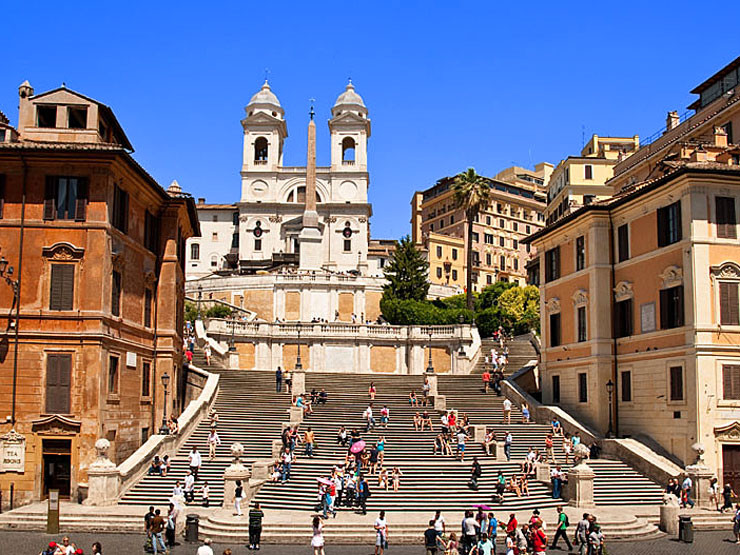 Spanische Treppe Rom
 Italien Sehenswertes Spanische Treppe