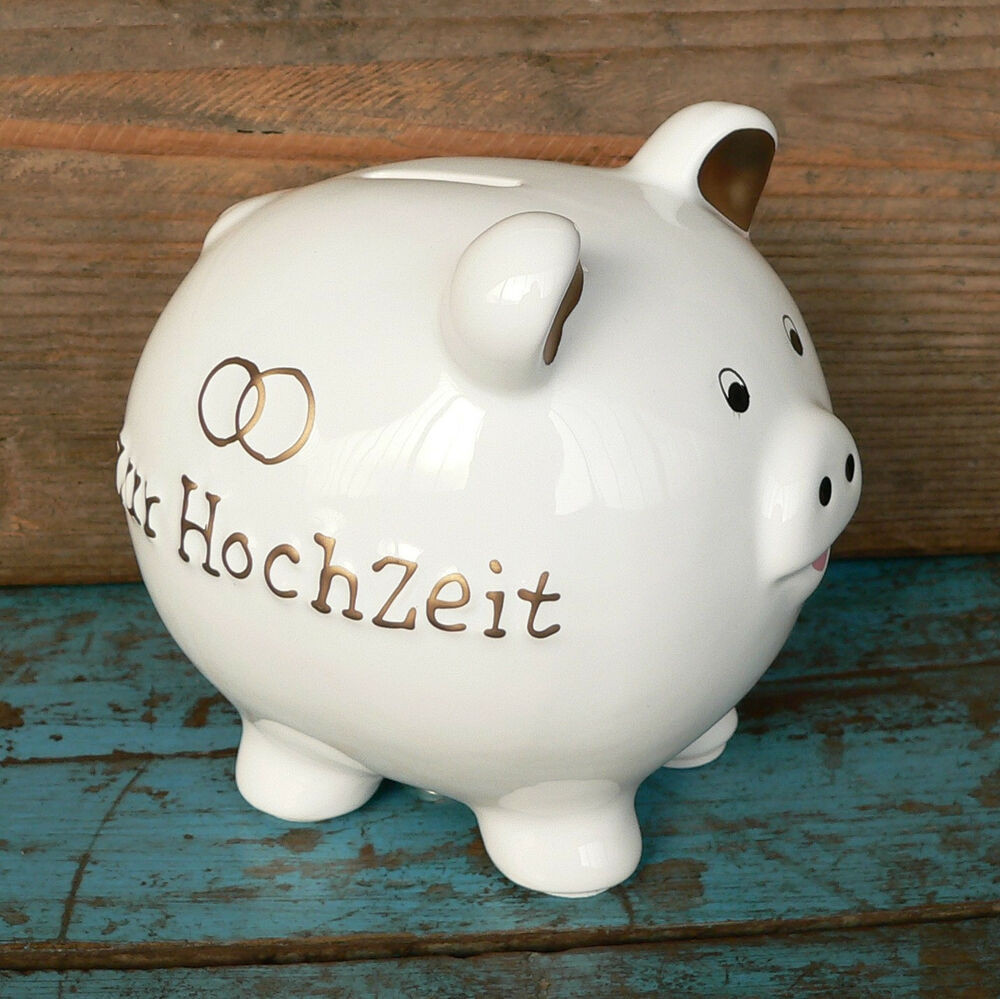 Sparschwein Hochzeit
 SPARSCHWEIN ZUR HOCHZEIT Geldgeschenk Spardose Ringe