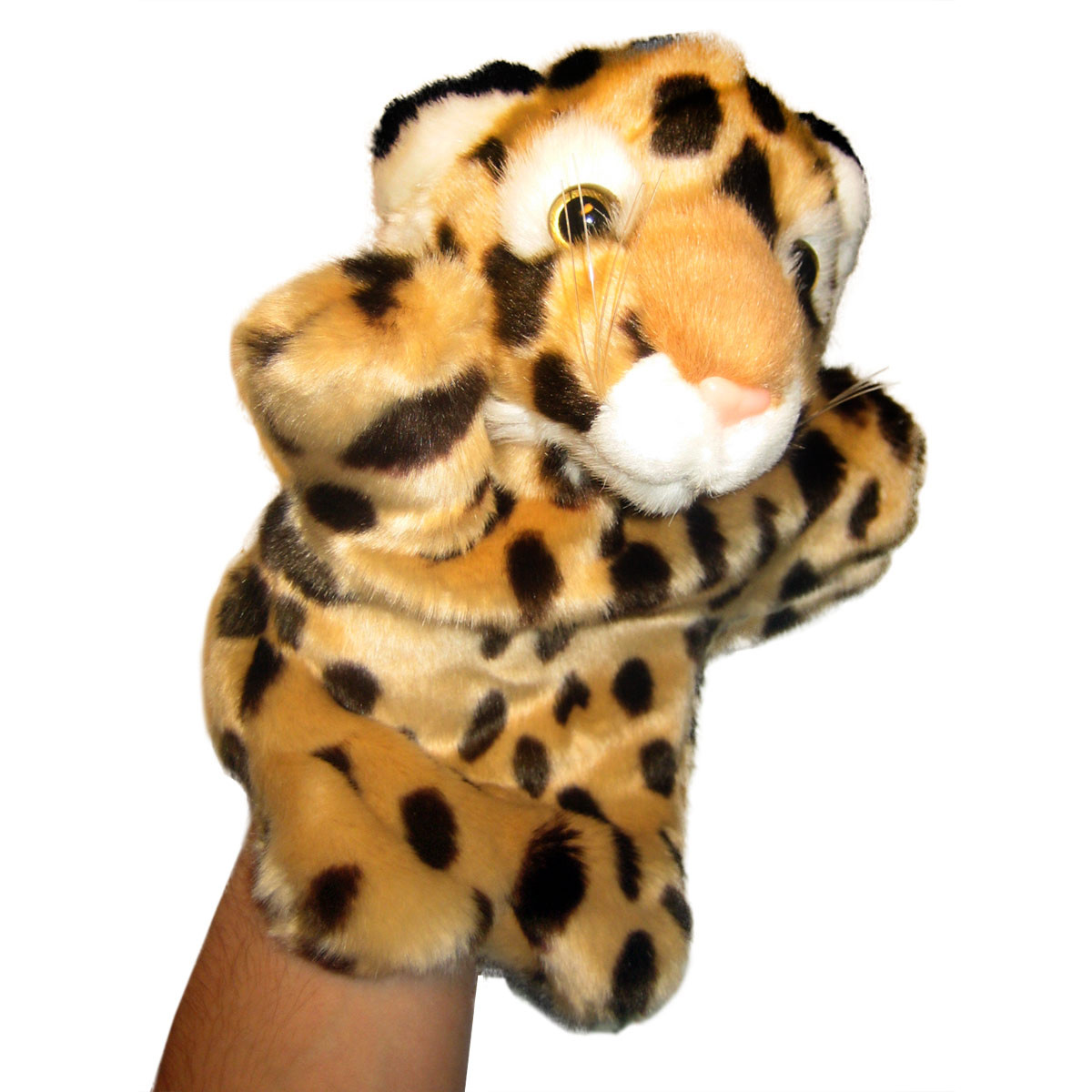 Spaß Geschenke
 Handpuppe Handspielpuppe aus Plüsch Leopard