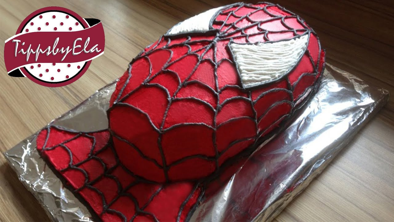 Spiderman Kuchen
 How to make a Spiderman Cake Spider Man Torte selber