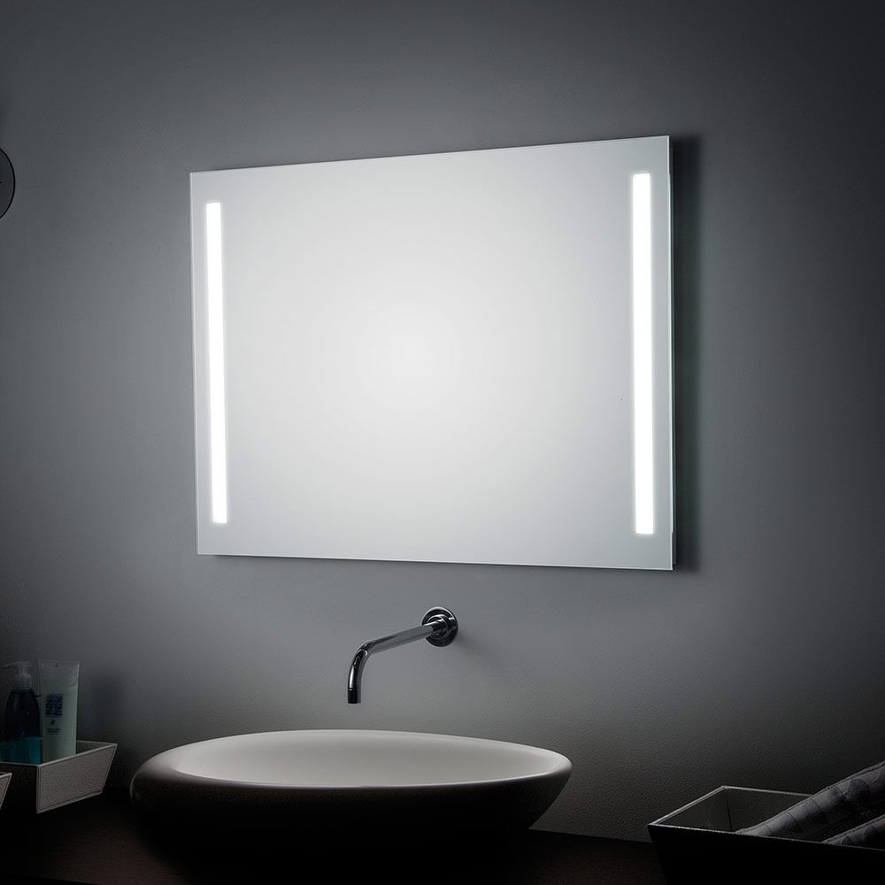 Spiegel Mit Led
 Koh I Noor Spiegel 80 x 60 cm mit seitlichen LED Streifen