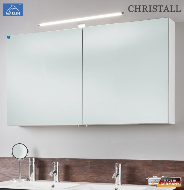 Spiegelschrank 120 Cm
 Marlin CHRISTALL Spiegelschrank 120 cm doppelt