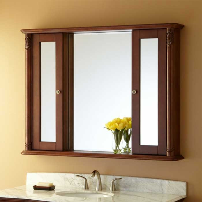 Spiegelschrank Holz
 Badezimmer spiegelschrank holz mit zwei türen