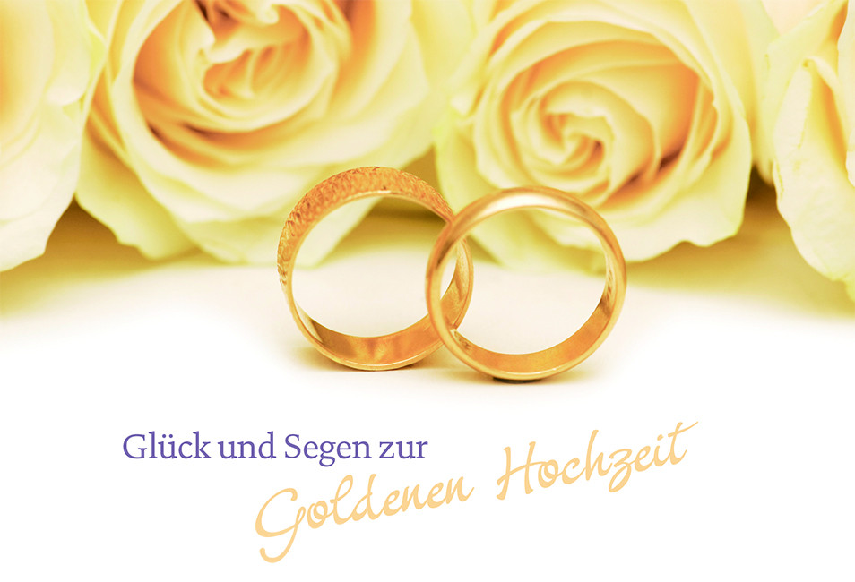 Spiele Zur Goldenen Hochzeit
 Hochzeitskarte Glück Segen zur Goldenen Hochzeit 6 St