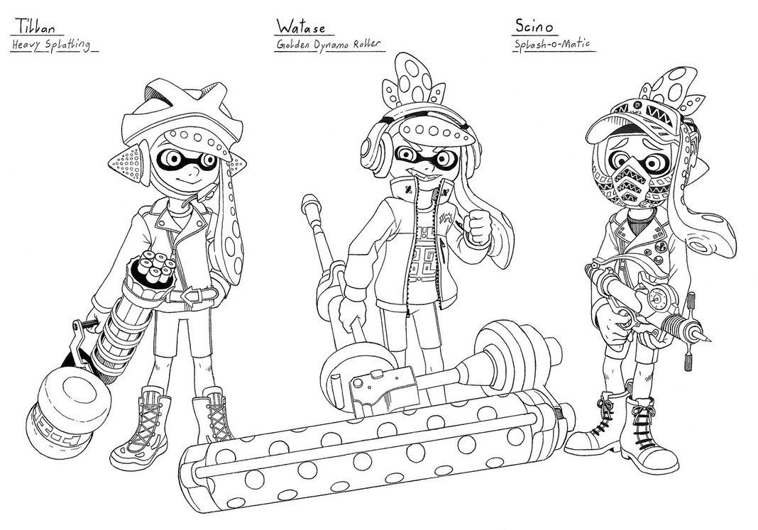 Splatoon 2 Ausmalbilder
 Splatoon Coloring Sheet Printable Coloring Pages