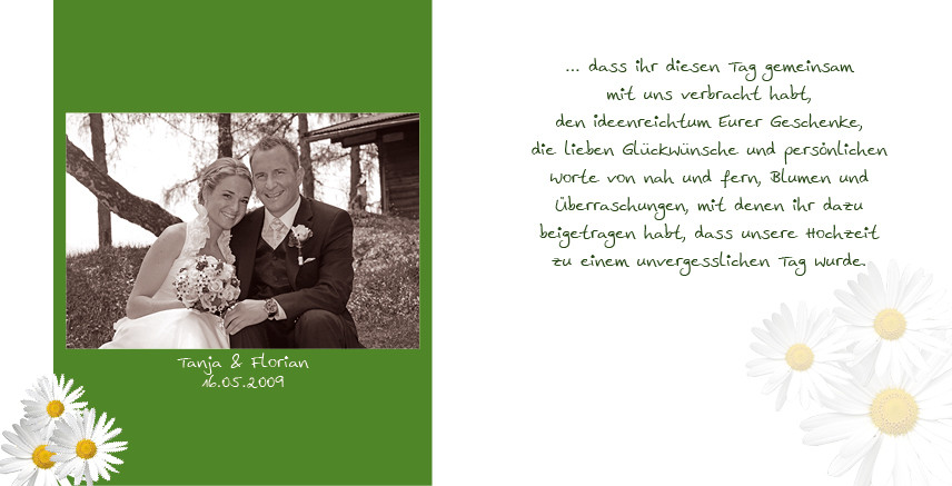 Spruch Dankeskarte Hochzeit
 Spr He F Danksagung Hochzeit spruch