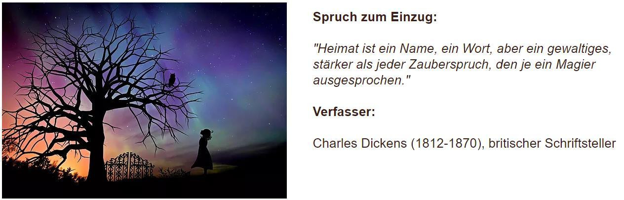 Spruch Einzug Haus
 Wer kennt gute Sprüche oder Zitate zum Einzug für