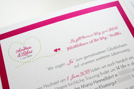 Spruch Hochzeit Reise
 Sommerliche Hochzeitskarten mit Herz "Gemeinsame Reise