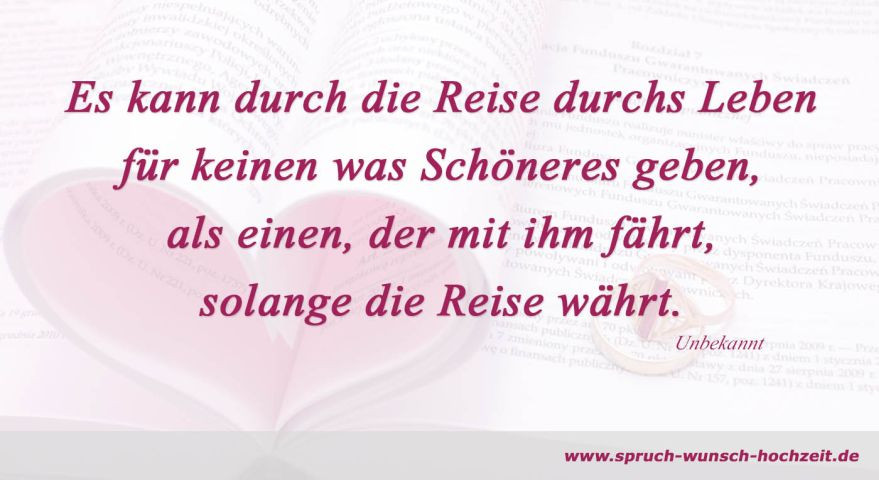 Spruch Hochzeit Reise
 Hochzeitsgedichte Gedicht zur Hochzeit