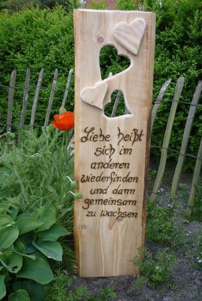 Spruch Hölzerne Hochzeit
 Spruch zur Hochzeit rustikales Holzbrett zu finden bei