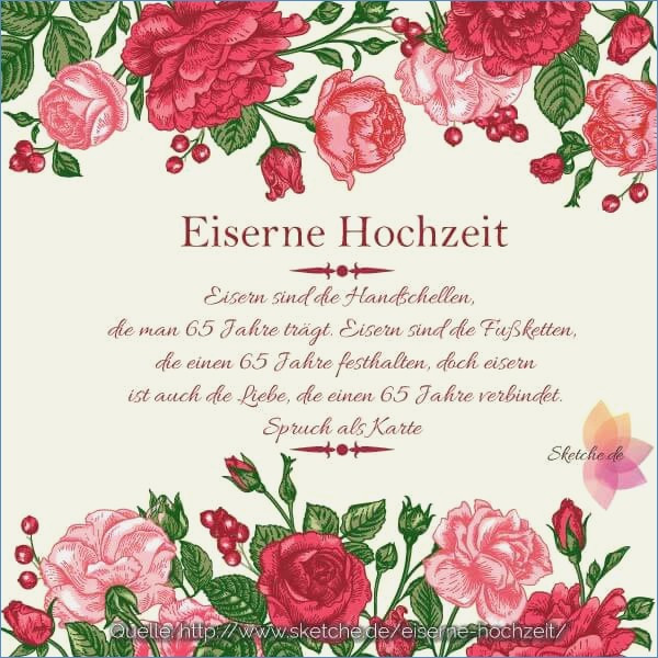 Sprüche Eiserne Hochzeit
 Eiserne Hochzeit Einladung – travelslow