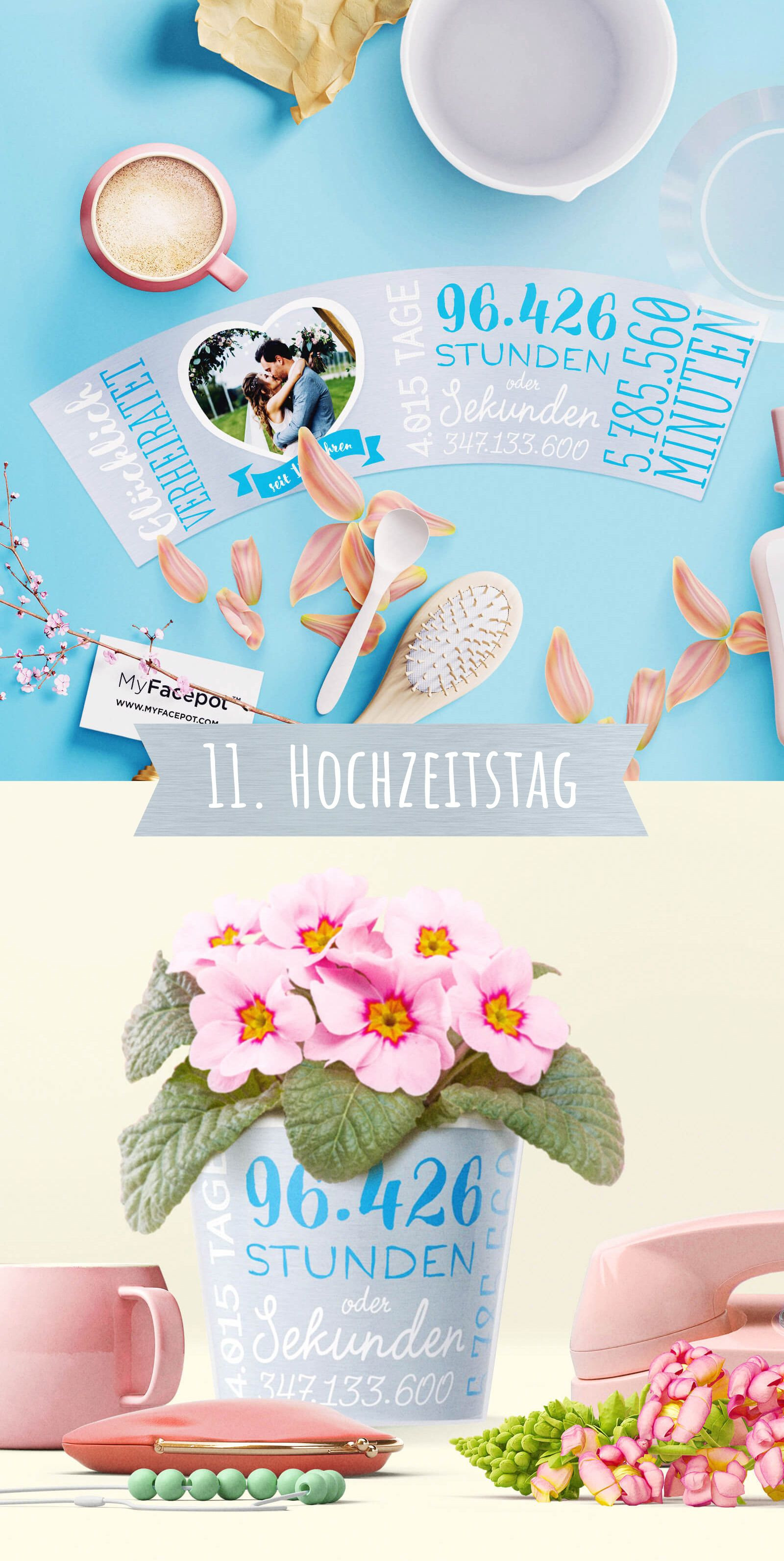 Stählerne Hochzeit
 Geschenk für 11 gemeinsame Ehejahre Stählerne Hochzeit