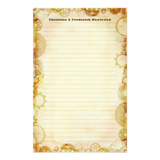 Steampunk Hochzeit
 Steampunk Hochzeit Briefpapier