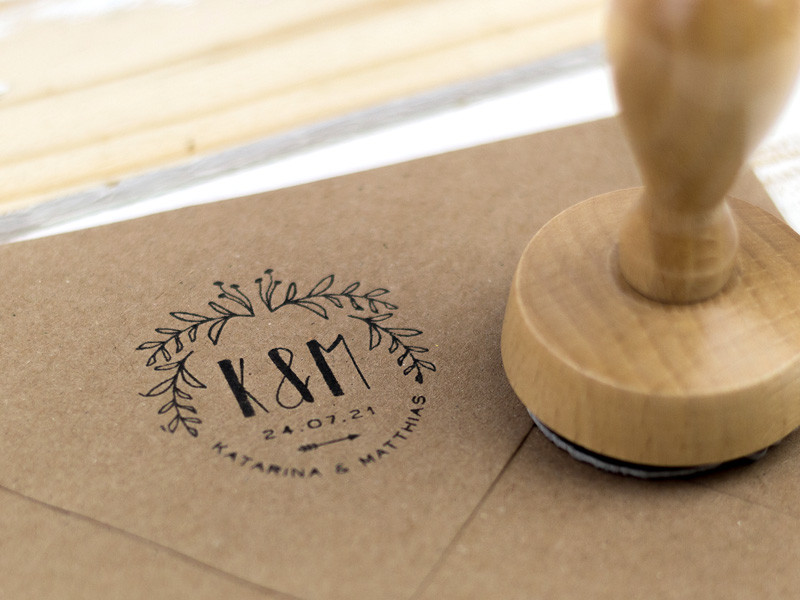 Stempel Hochzeit
 Stempel Hochzeit Personalisiert Bonbon Villa