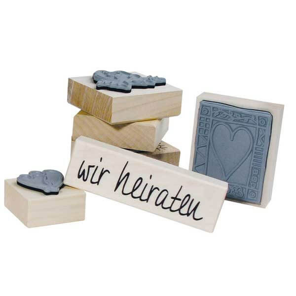 Stempel Selbst Gestalten Hochzeit
 Stempel mit Schriftzug "Wilde Ehe" individuelle