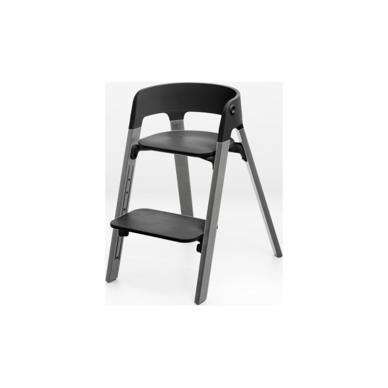 Stokke Stuhl
 Stokke Steps Chair Stuhl Schwarz Buchenholz Storm