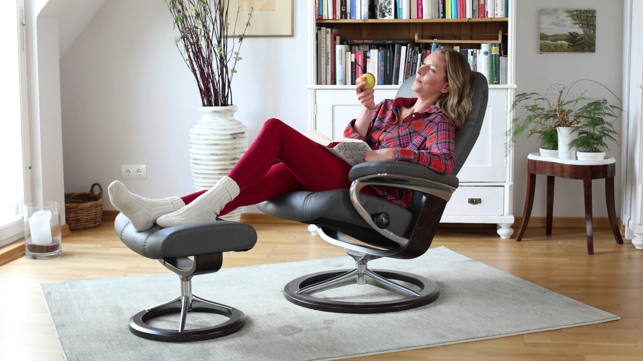 Stressless Sessel
 Stressless Sessel CONSUL Signature Gestell mit Hocker