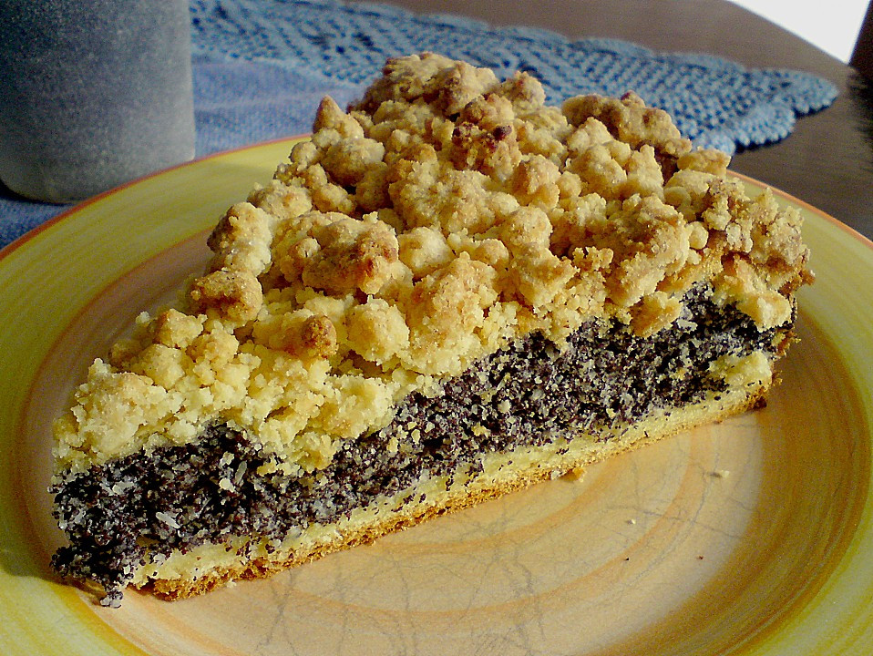 Streusel Für Kuchen
 Schlesischer Mohn Streusel Hefeteig Kuchen Rezept