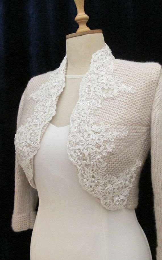 Strickbolero Hochzeit
 Wickeln Sie Braut Bolero Shrug Hochzeit Wolle Strick