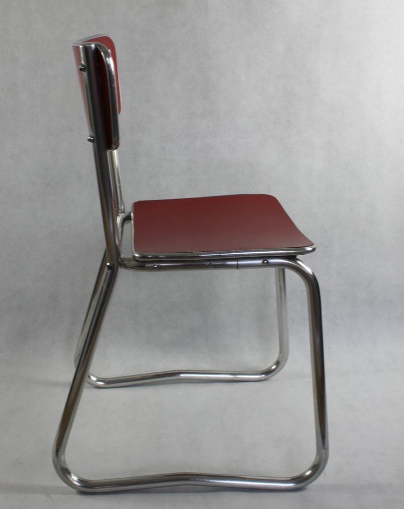 Stuhl Industriedesign
 Vintage 50er 60er Jahre Aluminium Stuhl Industriedesign