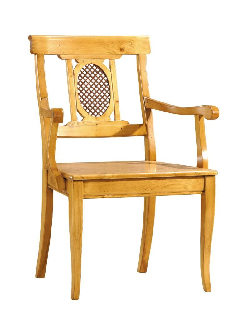 Stuhl Mit Armlehne
 Armlehnstuhl Verona Stuhl mit Armlehne Ziergitter Fichte