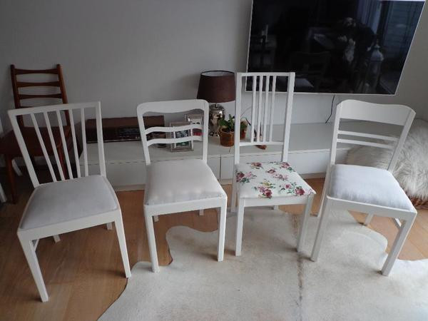 Stuhl Weiß Ikea
 Stuhl Stühle weiss Holz Landhaus Shabby Chic massiv in