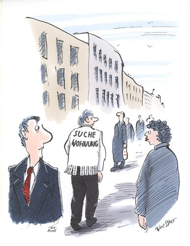 Suche Wohnung
 suche wohnung By woessner Politics Cartoon