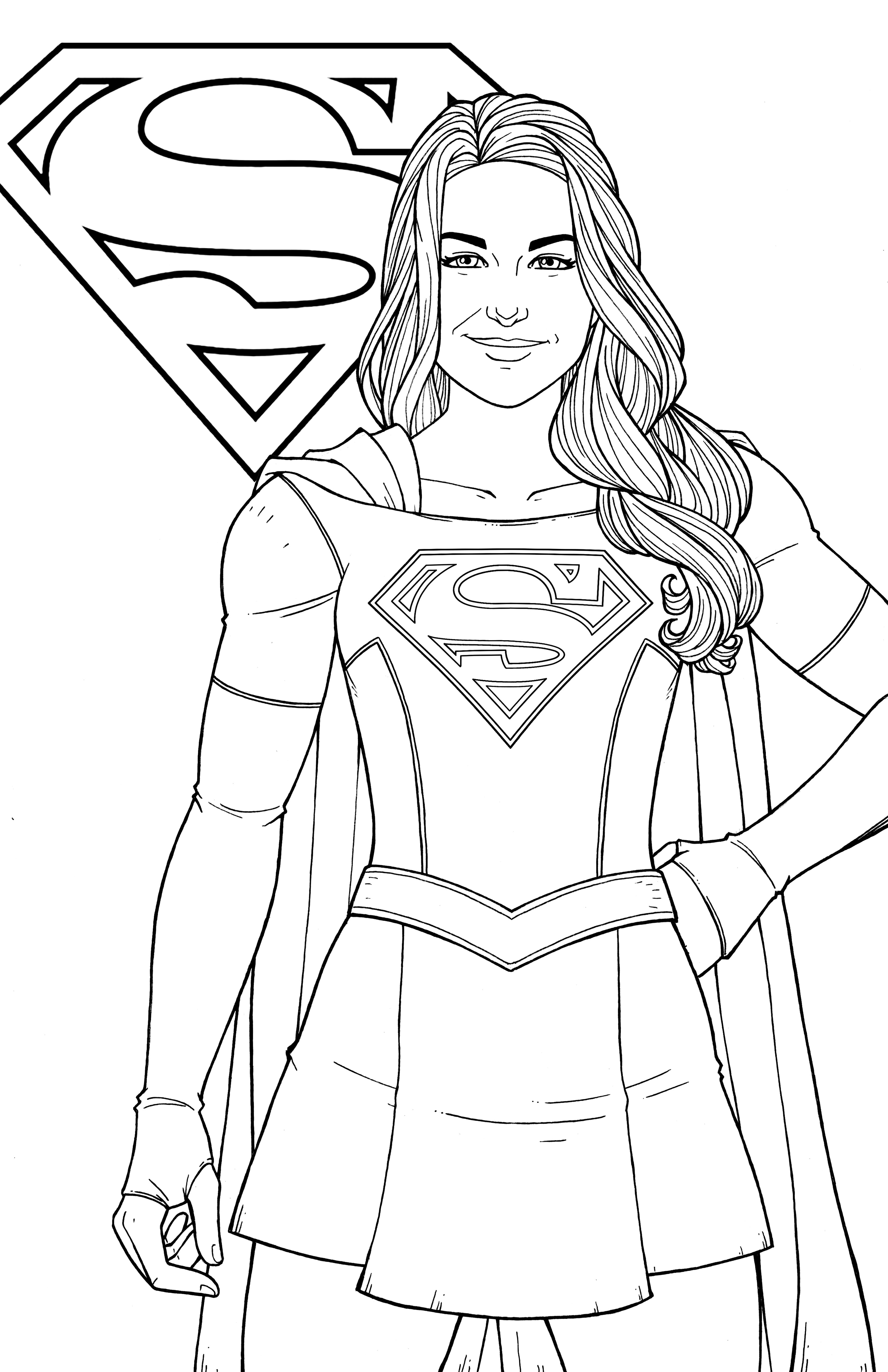 Supergirl Ausmalbilder
 Supergirl Melissa Benoist by JamieFayX on DeviantArt