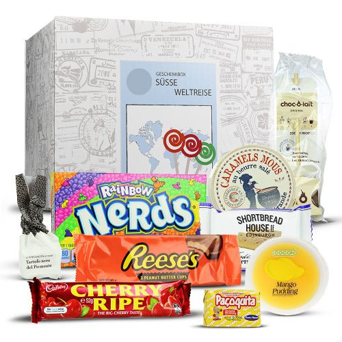 Süße Geschenke Für Freundin
 Süße Weltreise Geschenkbox 9 teilig mit leckeren Süßigkeiten