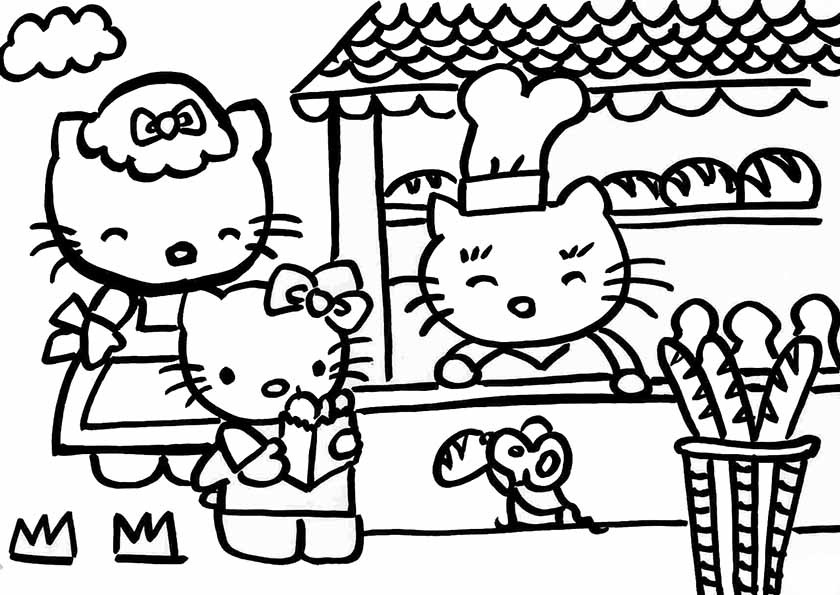 Süßigkeiten Ausmalbilder
 Ausmalbilder Hello Kitty 22