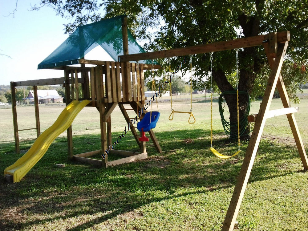 Swing Ground
 PLAY FORT SWING SET Paper Patterns BUILD WOOD PLAY GROUND