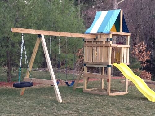 Swing Ground
 New Do It Yourself Swing Set Play Ground Parts Kit for