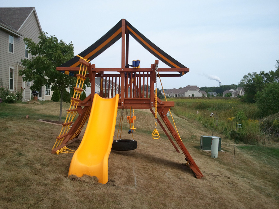 Swing Ground
 Playground Equipment Madison WI M Class Playsets