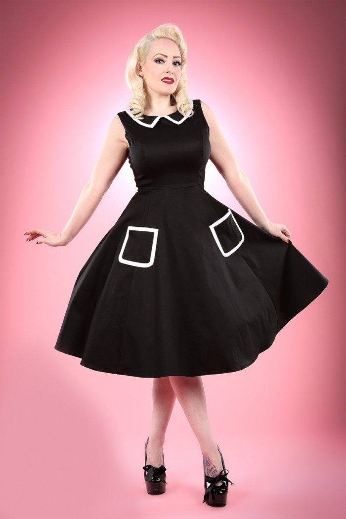 Swing Kleid Schwarz
 25 Vintage und Rockabilly Kleider für Ihren Retro Look