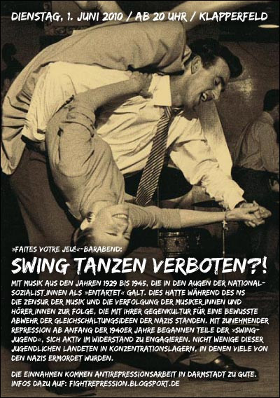 Swing Tanzen
 Termine Stoppt Repression gegen linke und