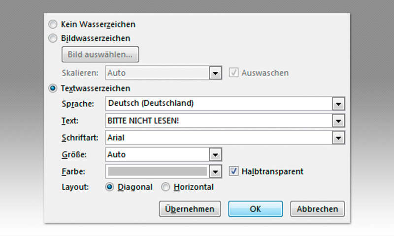 Tabellen Programm
 Word Wasserzeichen einfügen so geht s PC Magazin