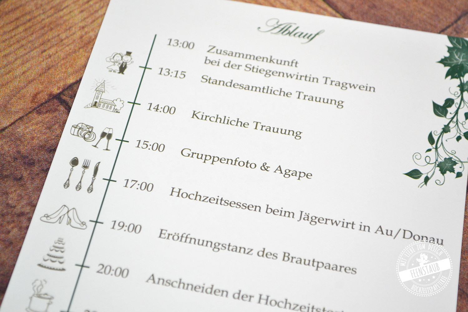 Tagesablauf Hochzeit Vorlage
 Hochzeitseinladungen Texte Textvorlagen Textbausteine