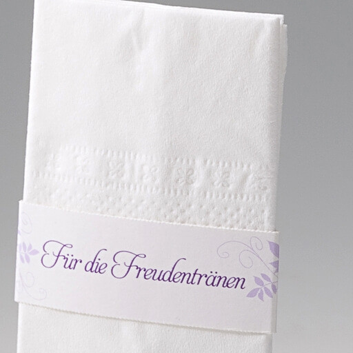 Taschentuchhalter Hochzeit
 Taschentuchhalter "Ute" 8St Für Freudentränen in