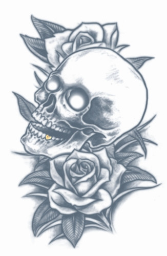 Tattoo Malvorlagen
 Tattoos Tinsley Tattoo Totenkopf Rosen
