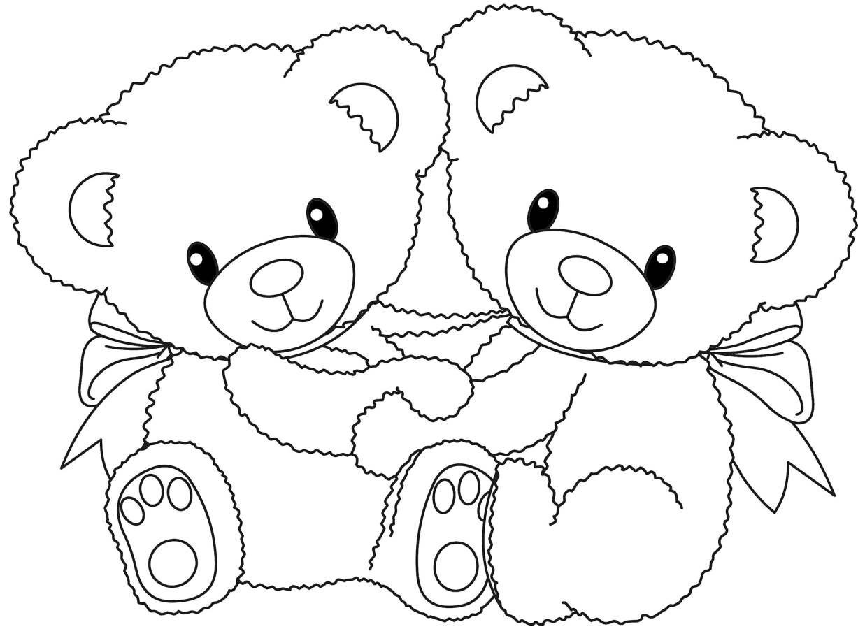 Teddybär Mit Herz I Love You Ausmalbilder
 Urso para Colorir e Imprimir Muito Fácil Colorir e Pintar